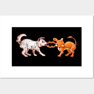 CAT AND DOG WAR Posters and Art